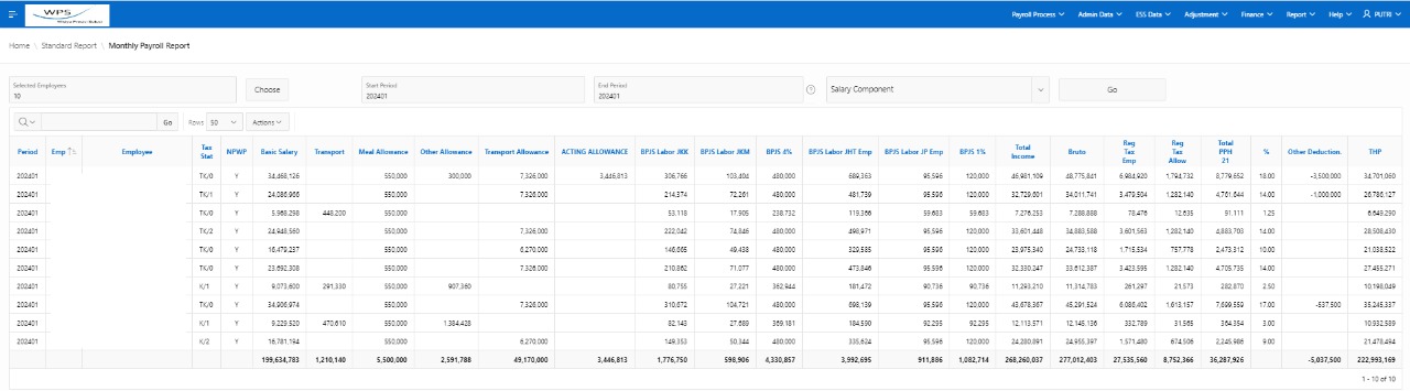 Monthly Tax calculation changes