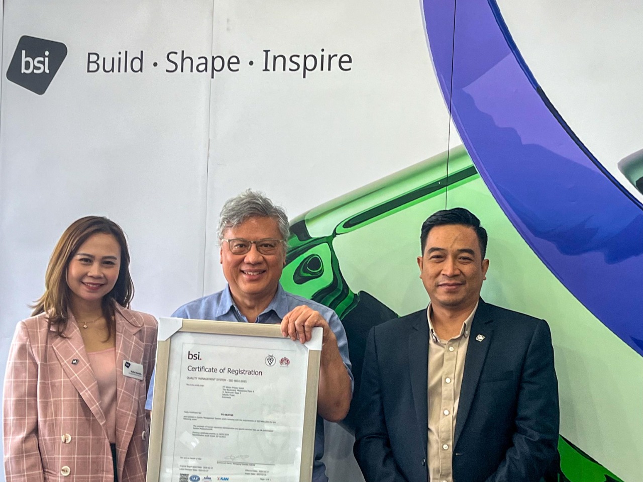 PT Widya Presisi Solusi Received The Third ISO 9001 Certificate From The British Standard Institutio